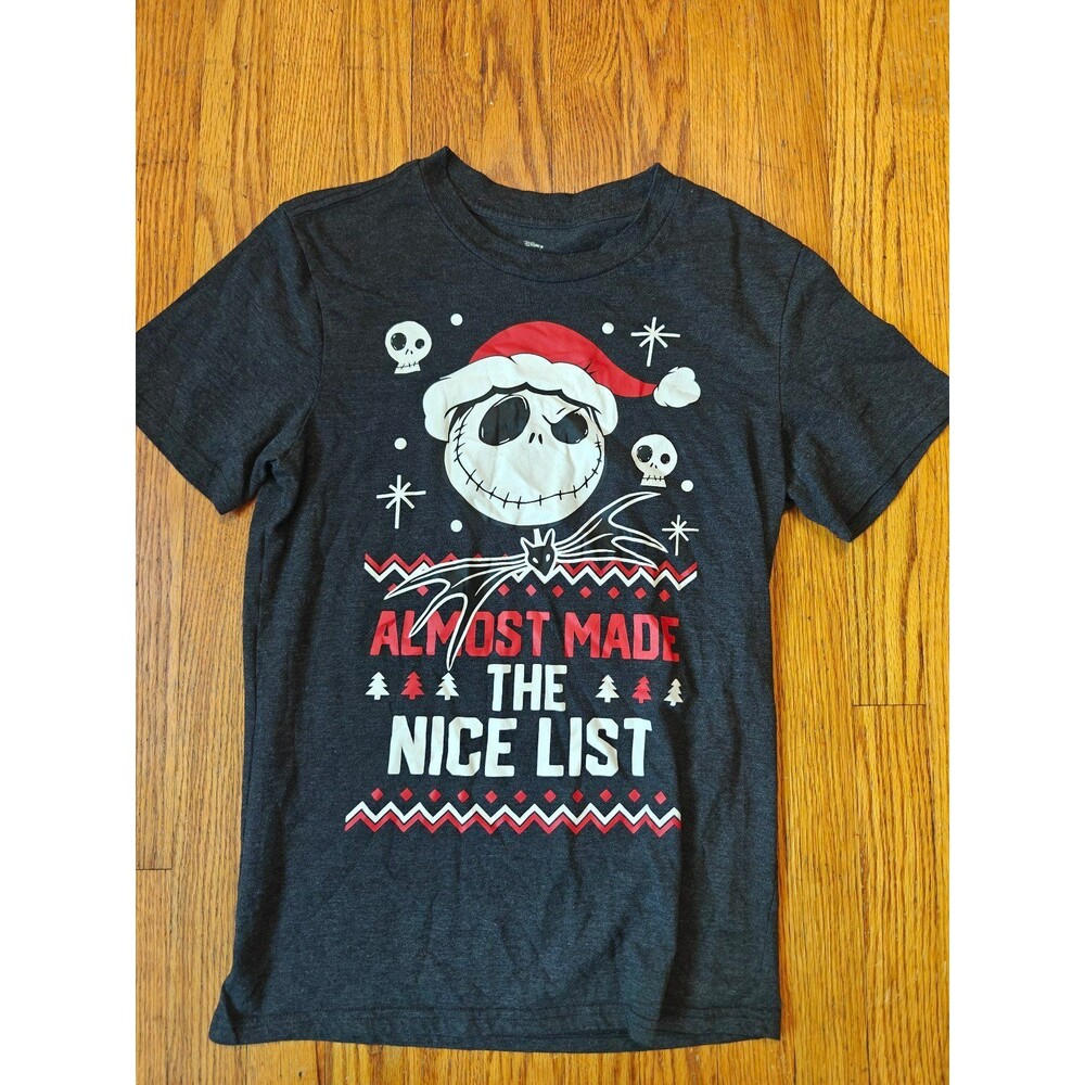 Disney Tim Burton's Nightmare Before Christmas Jack Skellington T Shirt Small